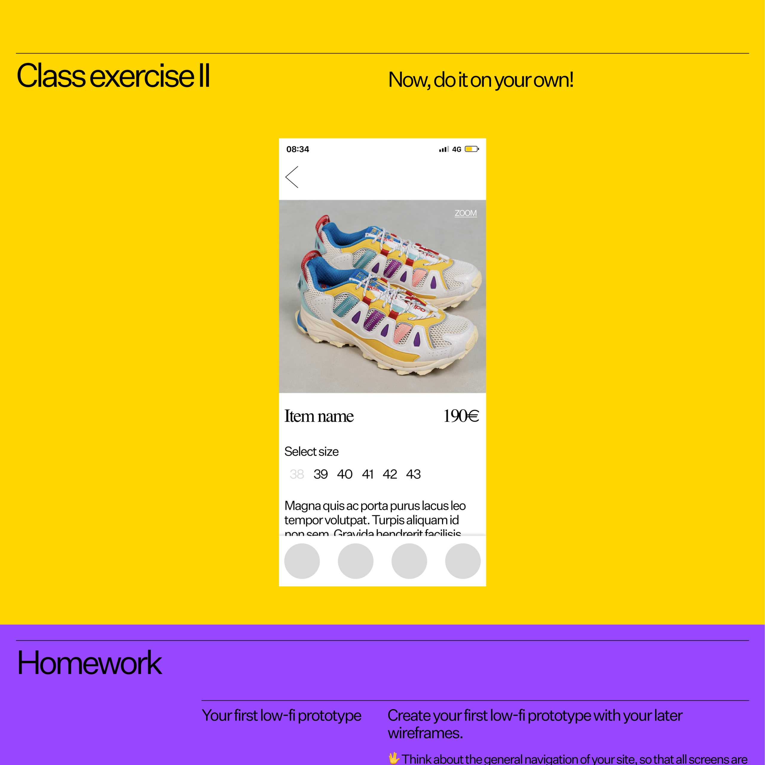 Prototype Figma lesson